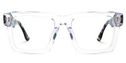Kenish Square Clear Glasses0