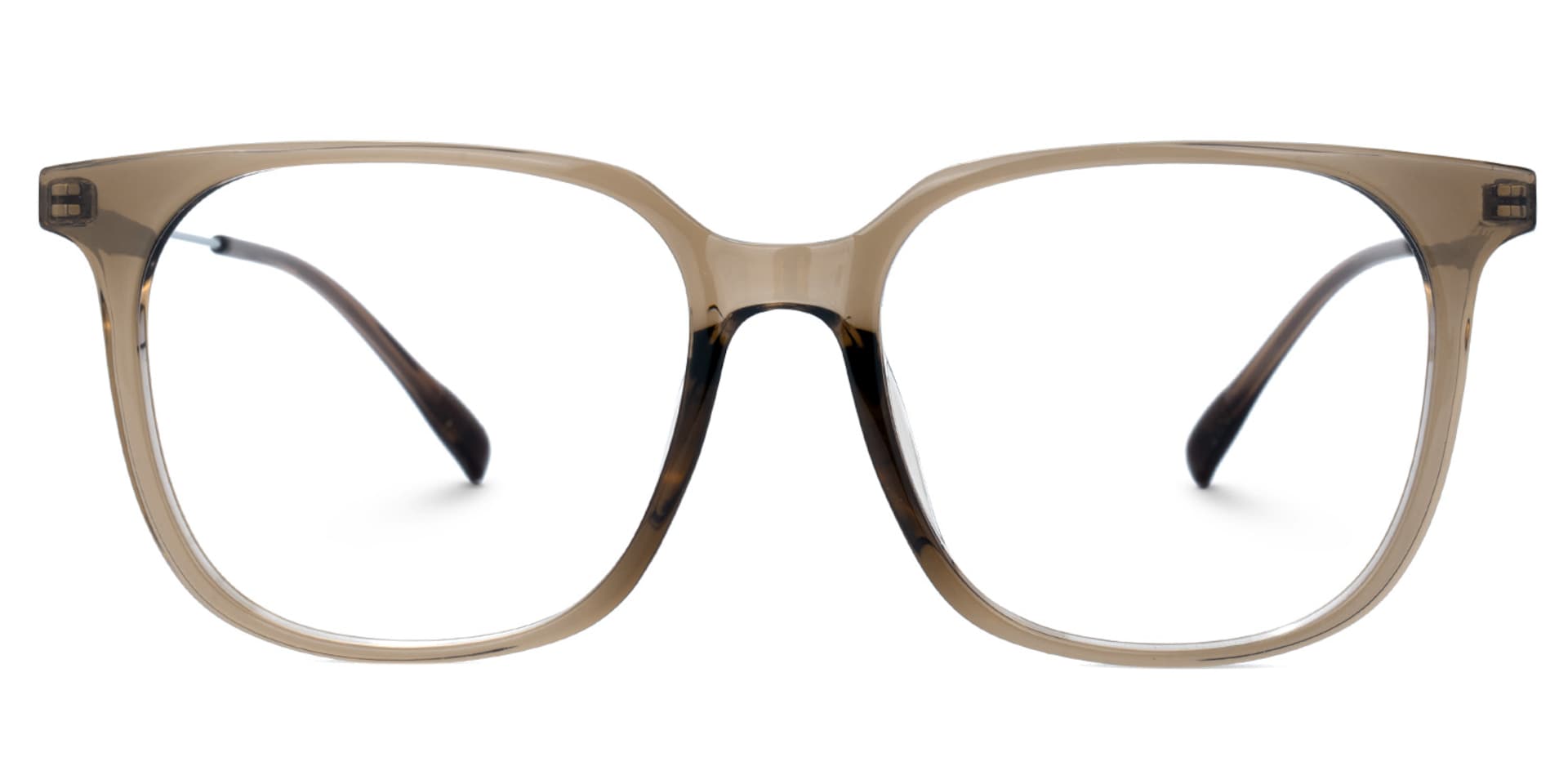 Ameedah Brown Square Thin Glasses | Zeelool1