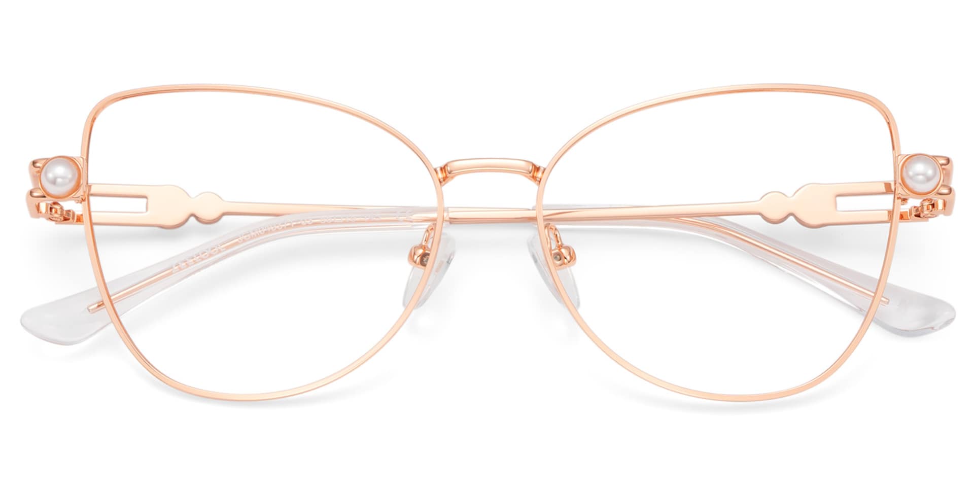 Gaga Eyeglasses in Cat eye Rose Gold Frame | Zeelool1