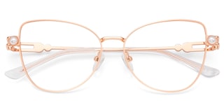 Gaga Cat eye Rose Gold Glasses1
