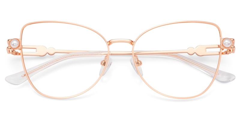 Gaga Cat eye Rose Gold Glasses