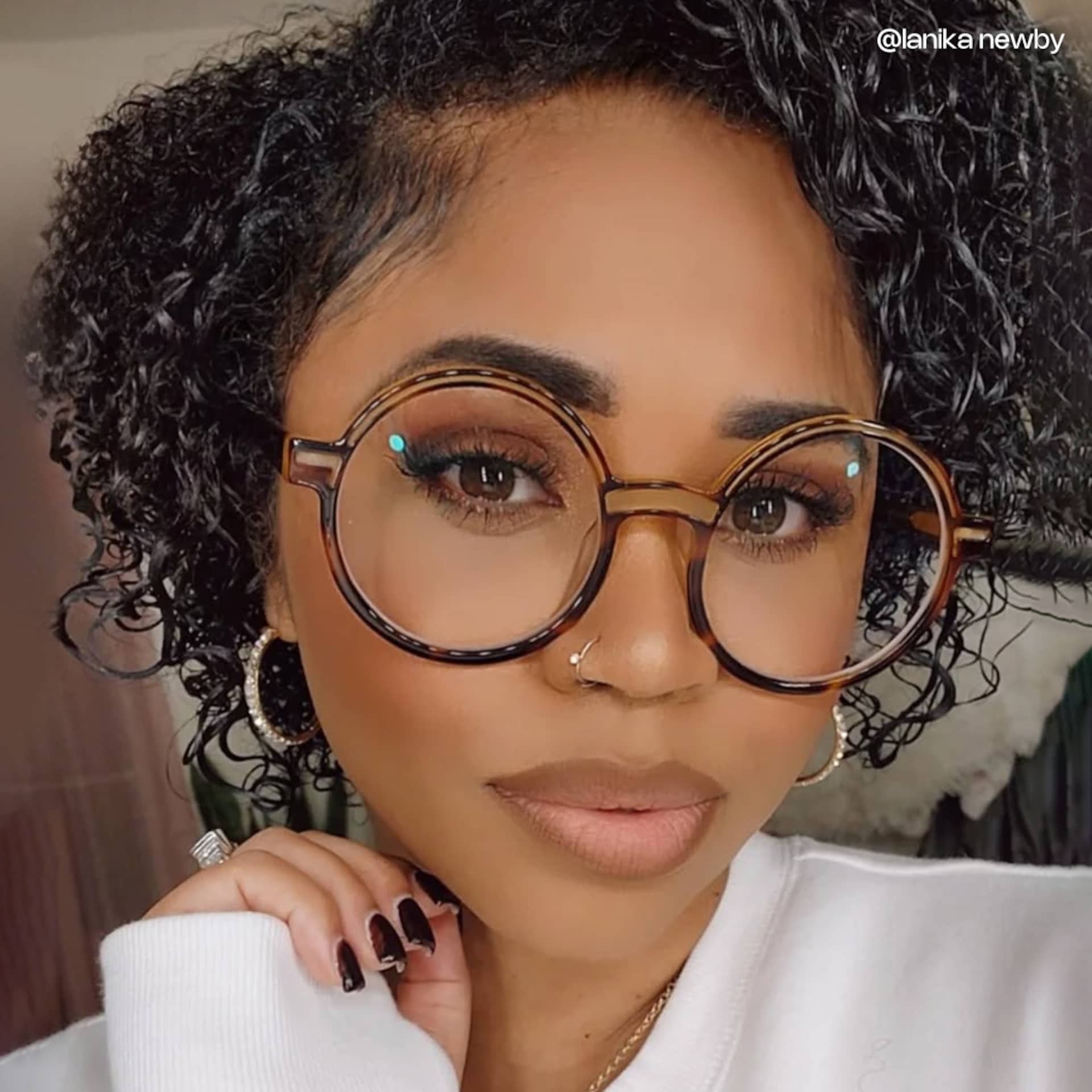 Chantel Round Tortoise Glasses | Zeelool Glasses4