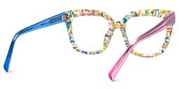 Nina Square Mottled Glasses4