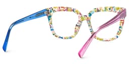 Nina Square Mottled Glasses4