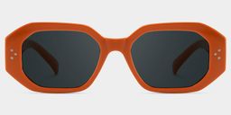 Soleil Rectangle Orange Polarized Sunglasses0