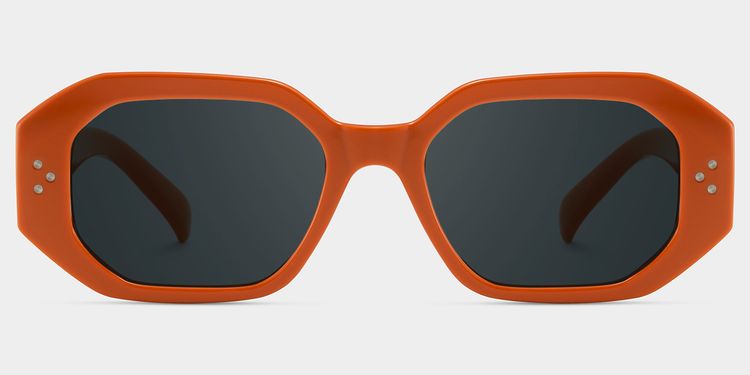 Soleil Rectangle Orange Polarized Sunglasses
