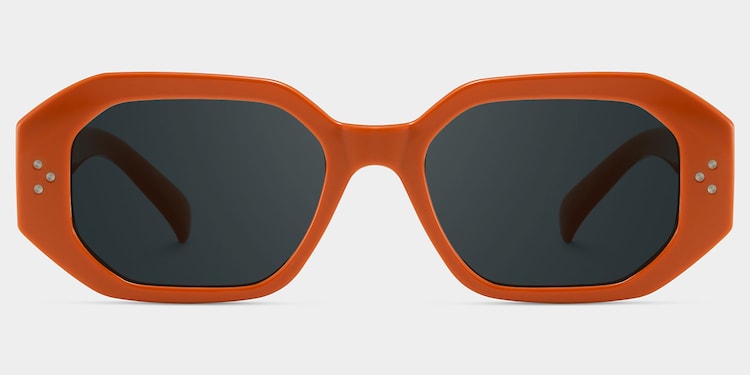 Soleil Rectangle Orange Polarized Sunglasses