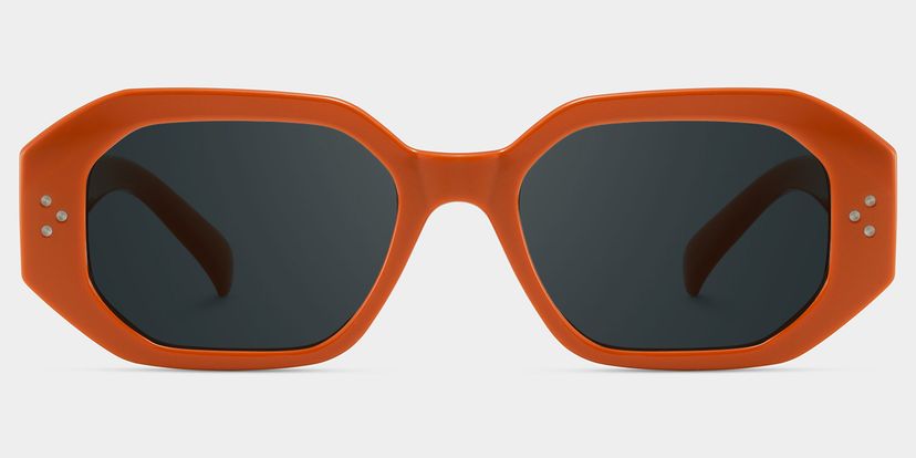 Soleil Rectangle Orange Polarized Sunglasses