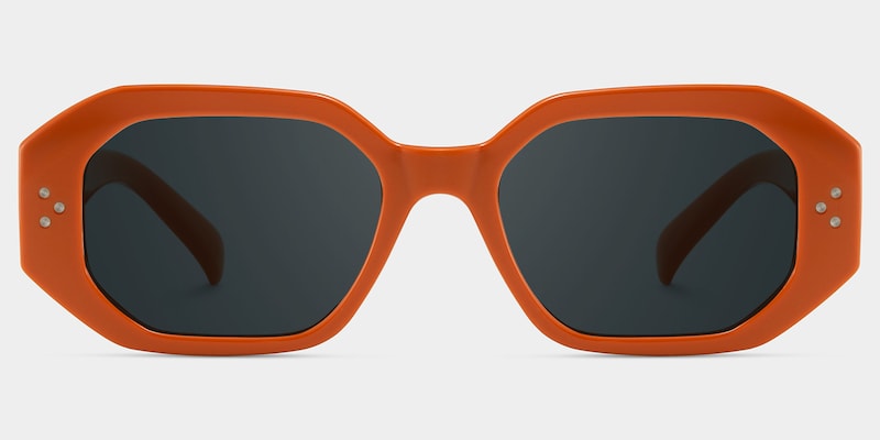 Soleil Rectangle Orange Polarized Sunglasses