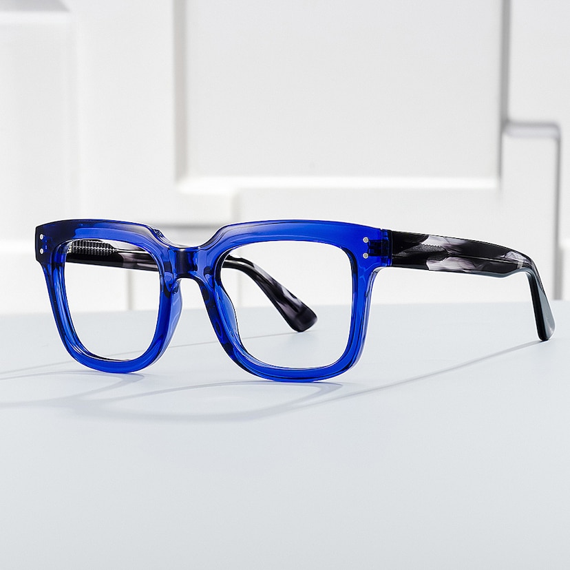 Liizbeett Square Blue Glasses