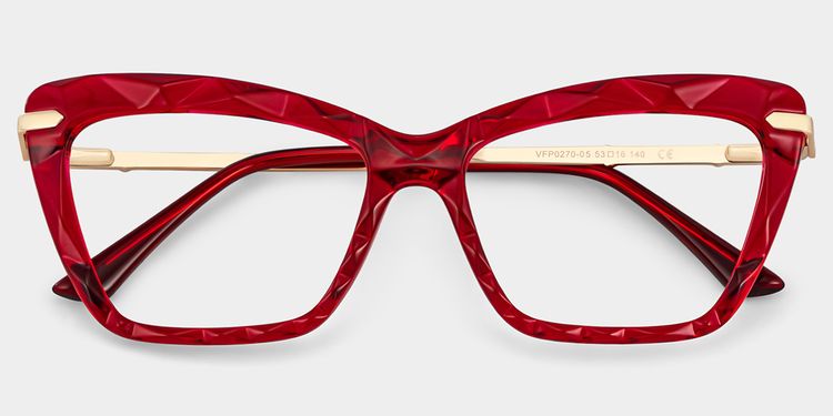 Juliet Cateye Red Glasses