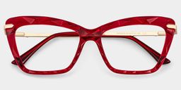Juliet Cateye Red Glasses1
