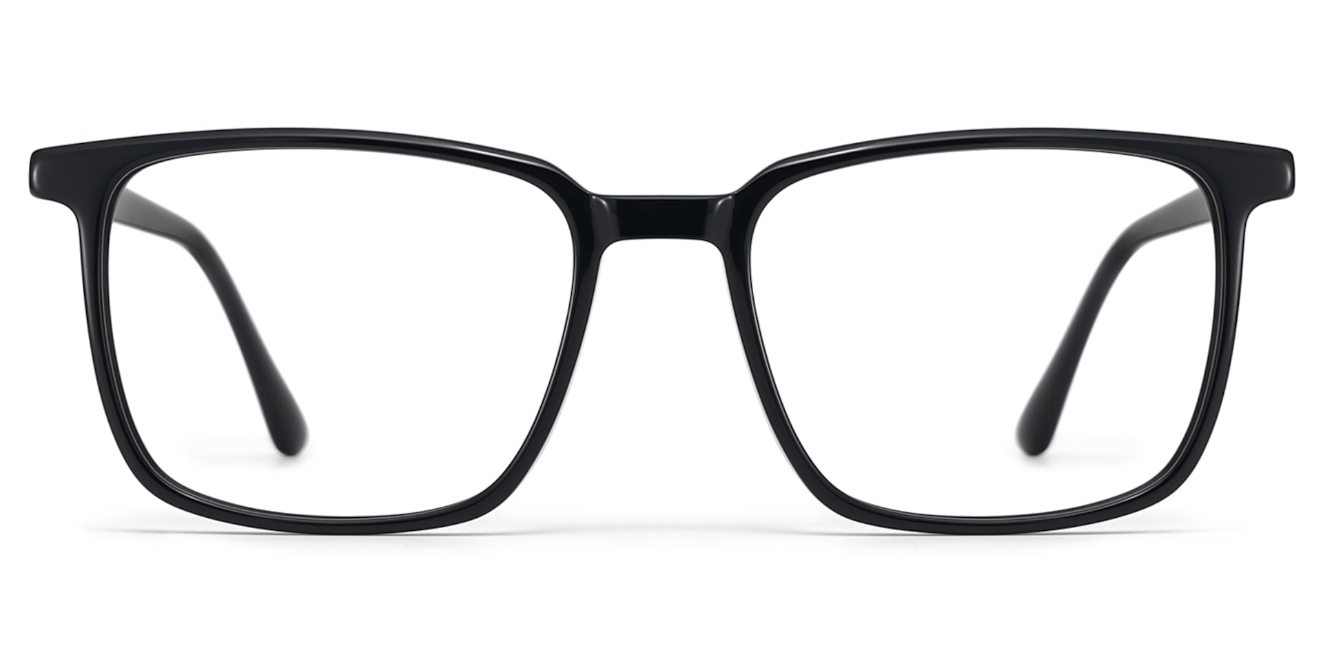 Rectangle Black Eyeglasses- Aidan Acetate Frame Glasses1