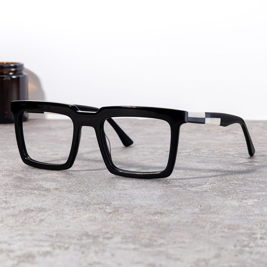 Leblanc Square Black Fashion Glasses For Men | Zeelool0