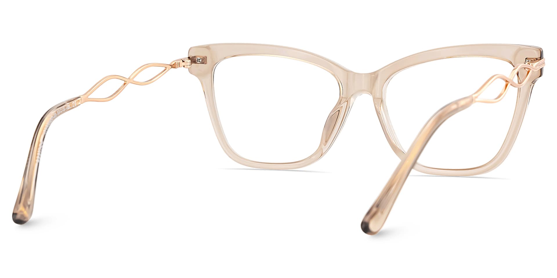 Mason Eyeglasses in Cat Eye Champagne Frame | Zeelool6