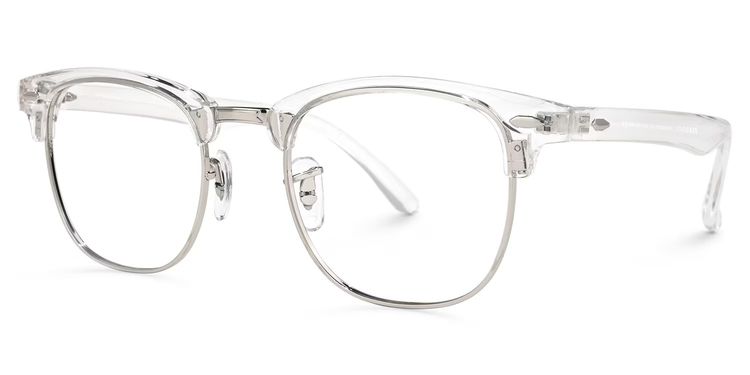 Hacker Browline Clear Glasses