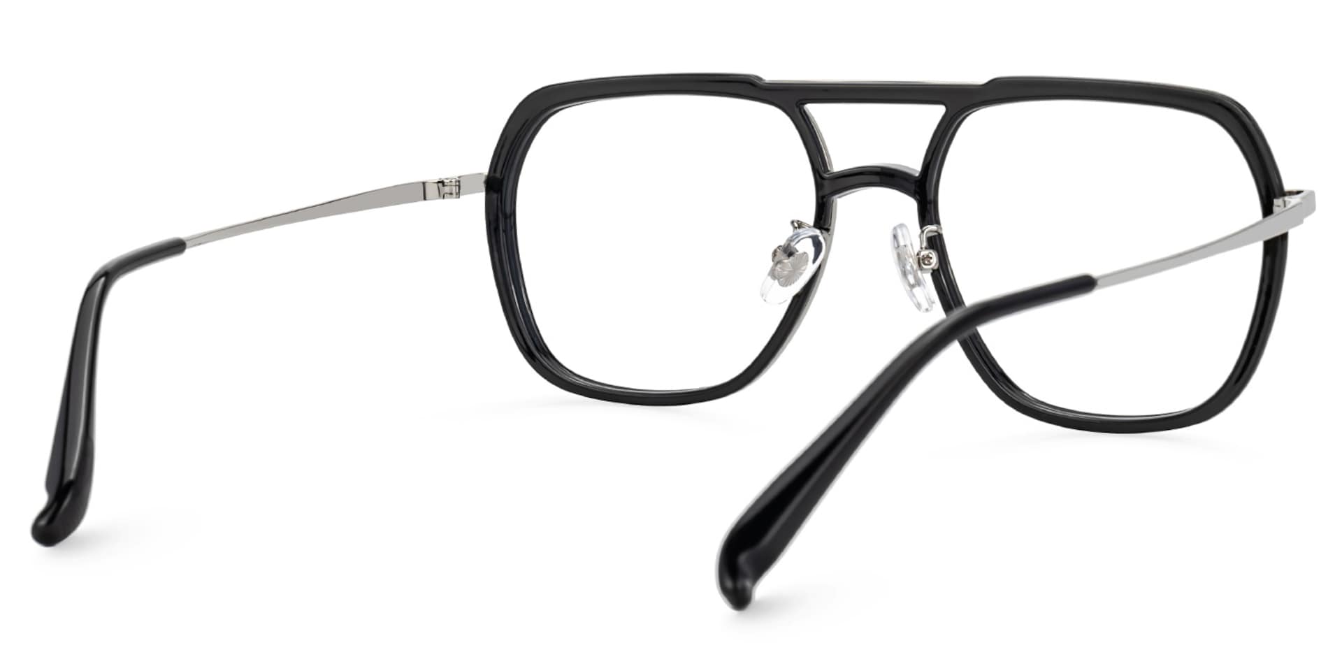 Black Vergie Aviator Frame Eyeglasses | ZEELOOL Canada3