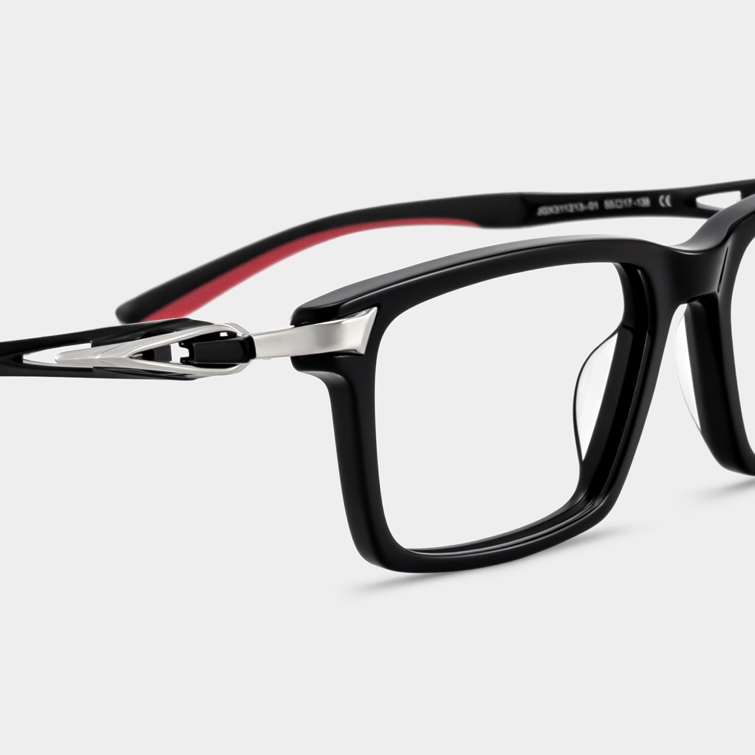 Orion Black Rectangle Eyeglasses Onlime | ZEELOOL5