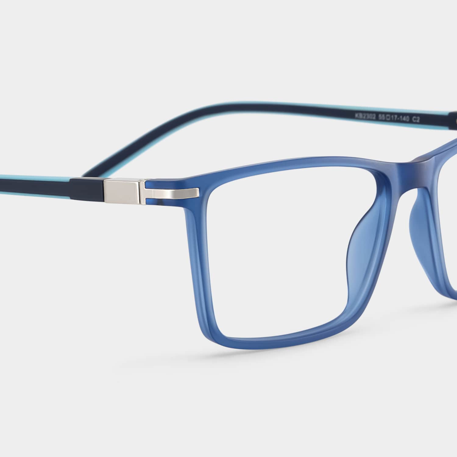 Aaron Rectangle Blue Glasses4