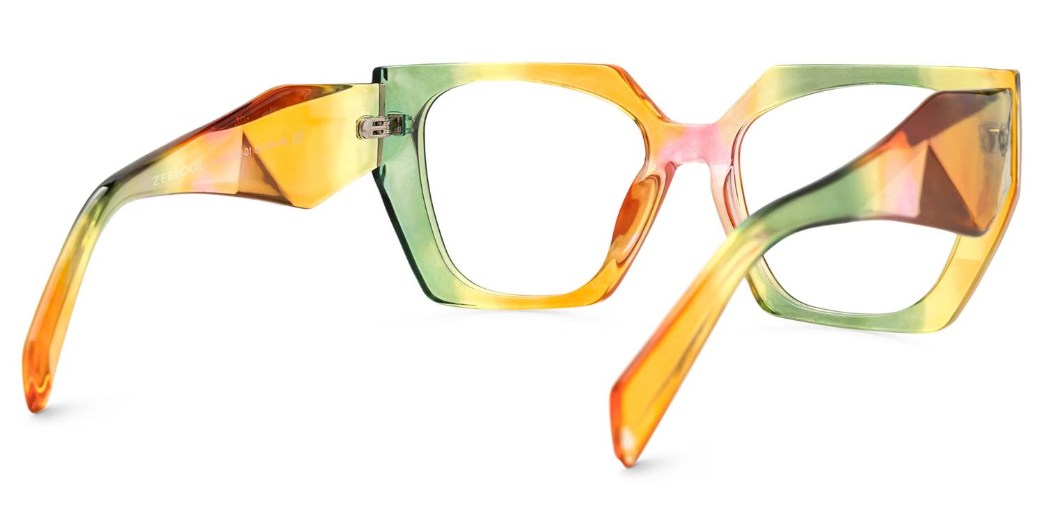 Sileidy Geometric Multicolor Funky Frame Glasses | Zeelool3