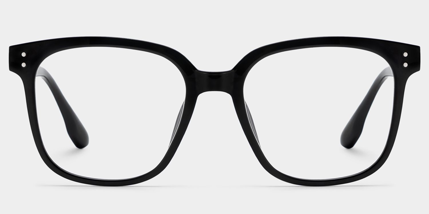 Oglesby Square Blue Light Blocking Glasses Black Frame | Zeelool