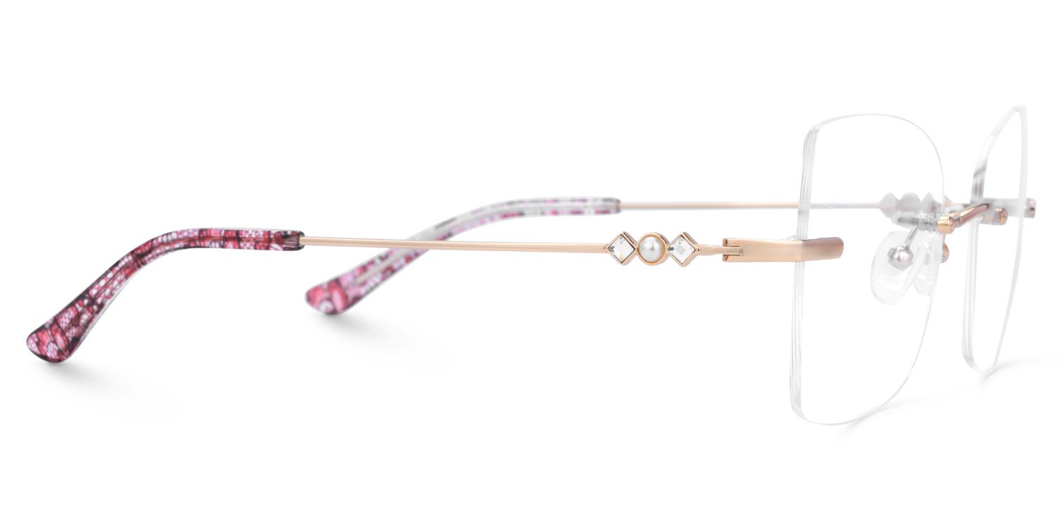 Tierney Designer Butterfly Glasses in Rimless  | Zeelool3