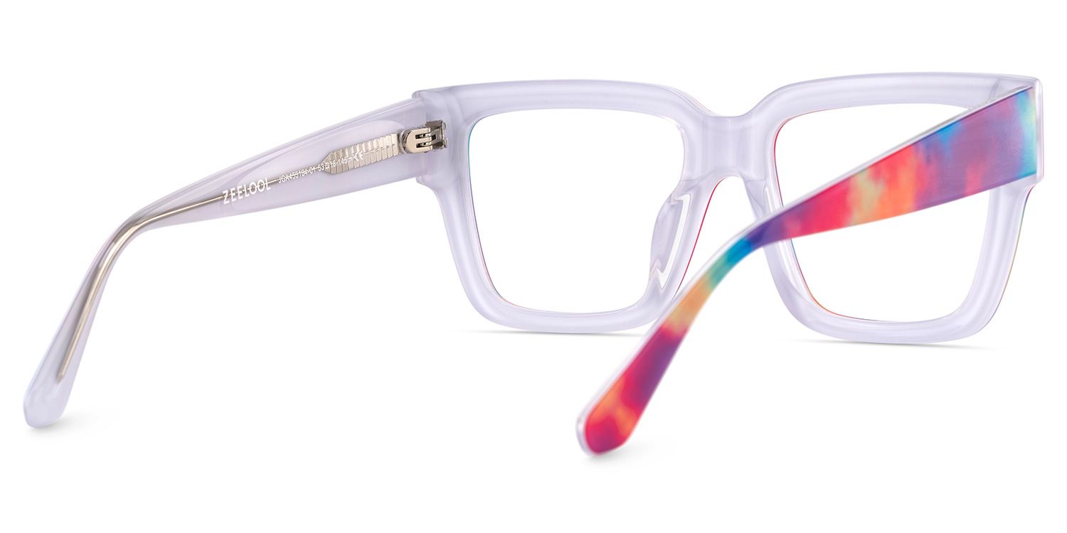 Pop  Acetate Colorful Frame Glasses with Square Shape | Zeelool5