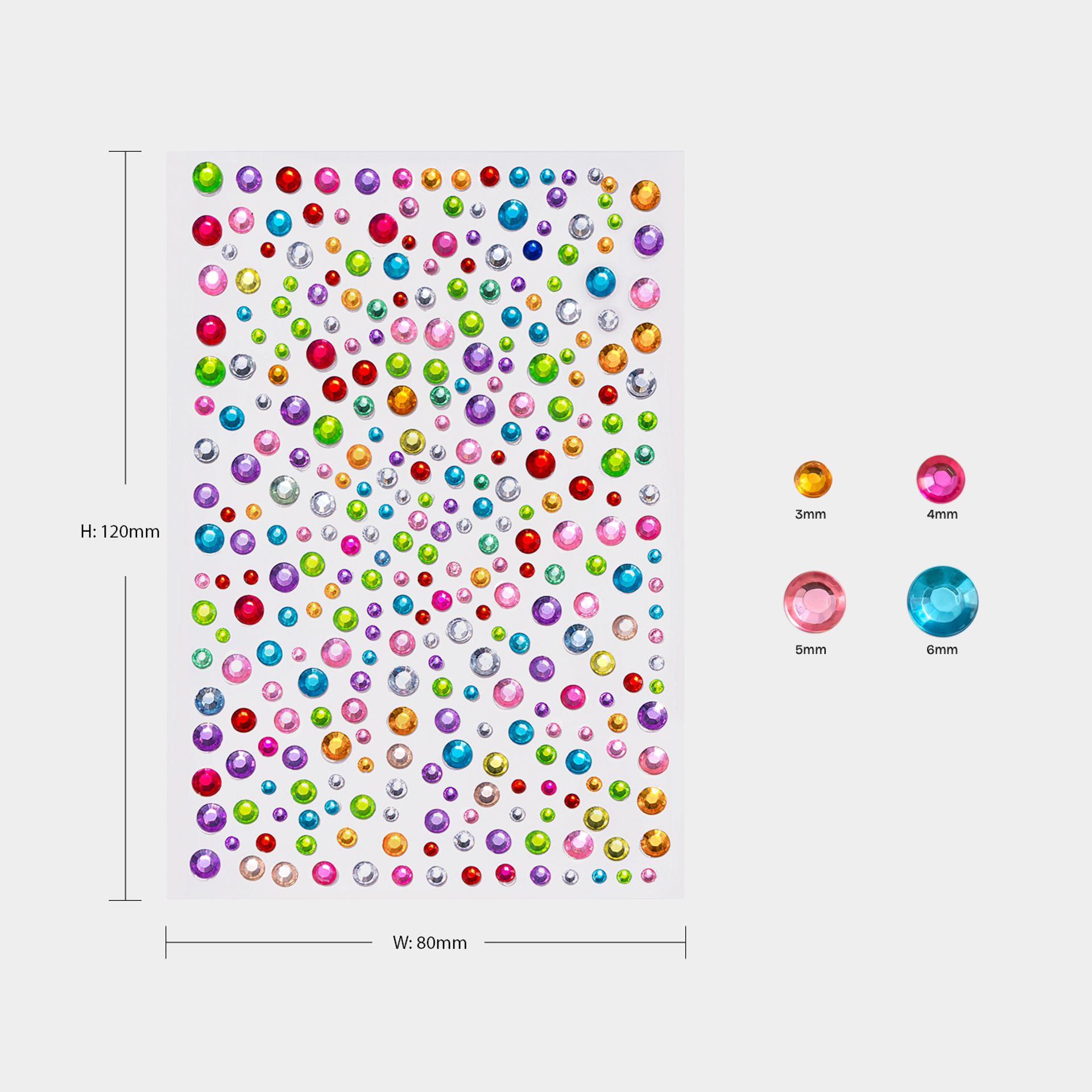 Complimentary Rhinestone Face Sticker0