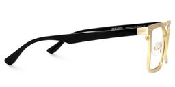 Sharma Rectangle Gold Glasses2