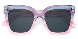 Minguela Square Gray Pink Sunglasses1