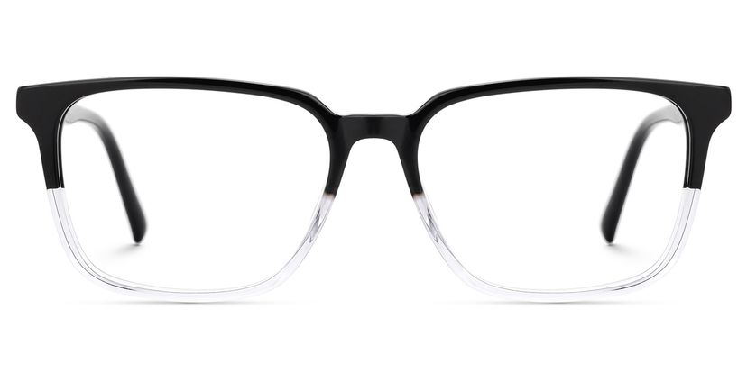 Barnhill Black-Clear Square Glasses
