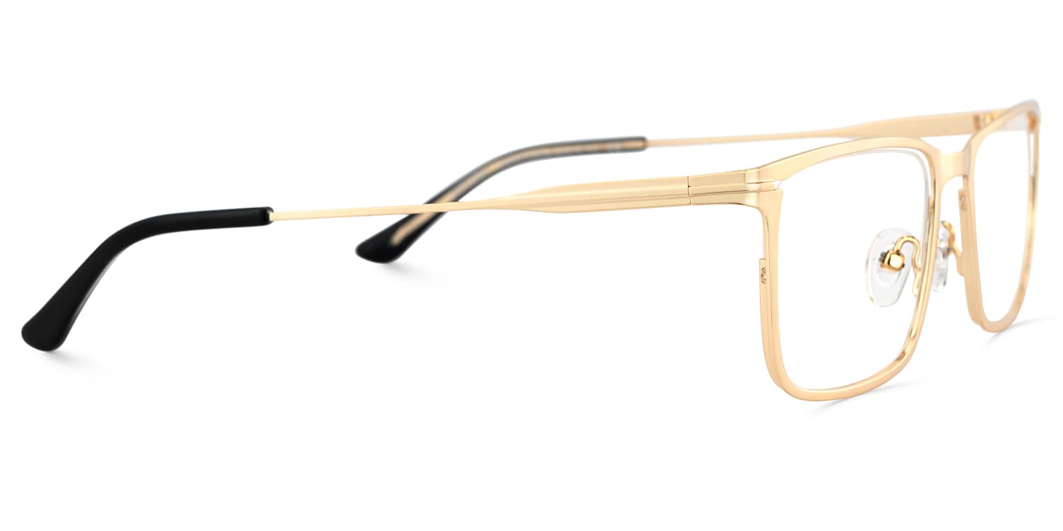 Roxana Rectangle Gold Glasses4