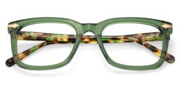 Brochelle Rectangle Green Glasses2