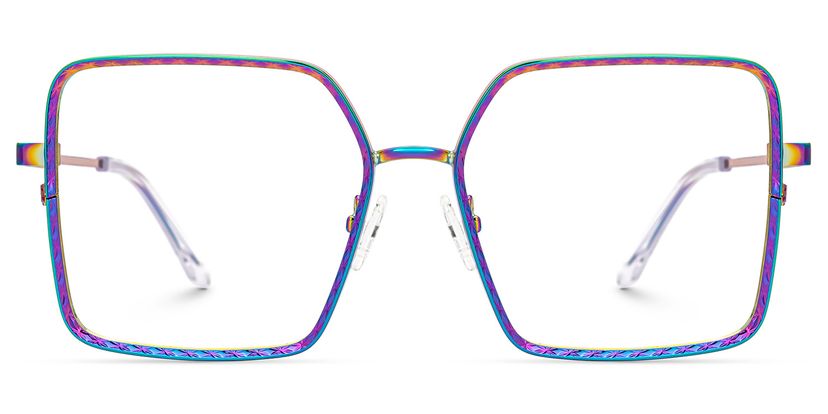 Toure Square Iridescent Glasses
