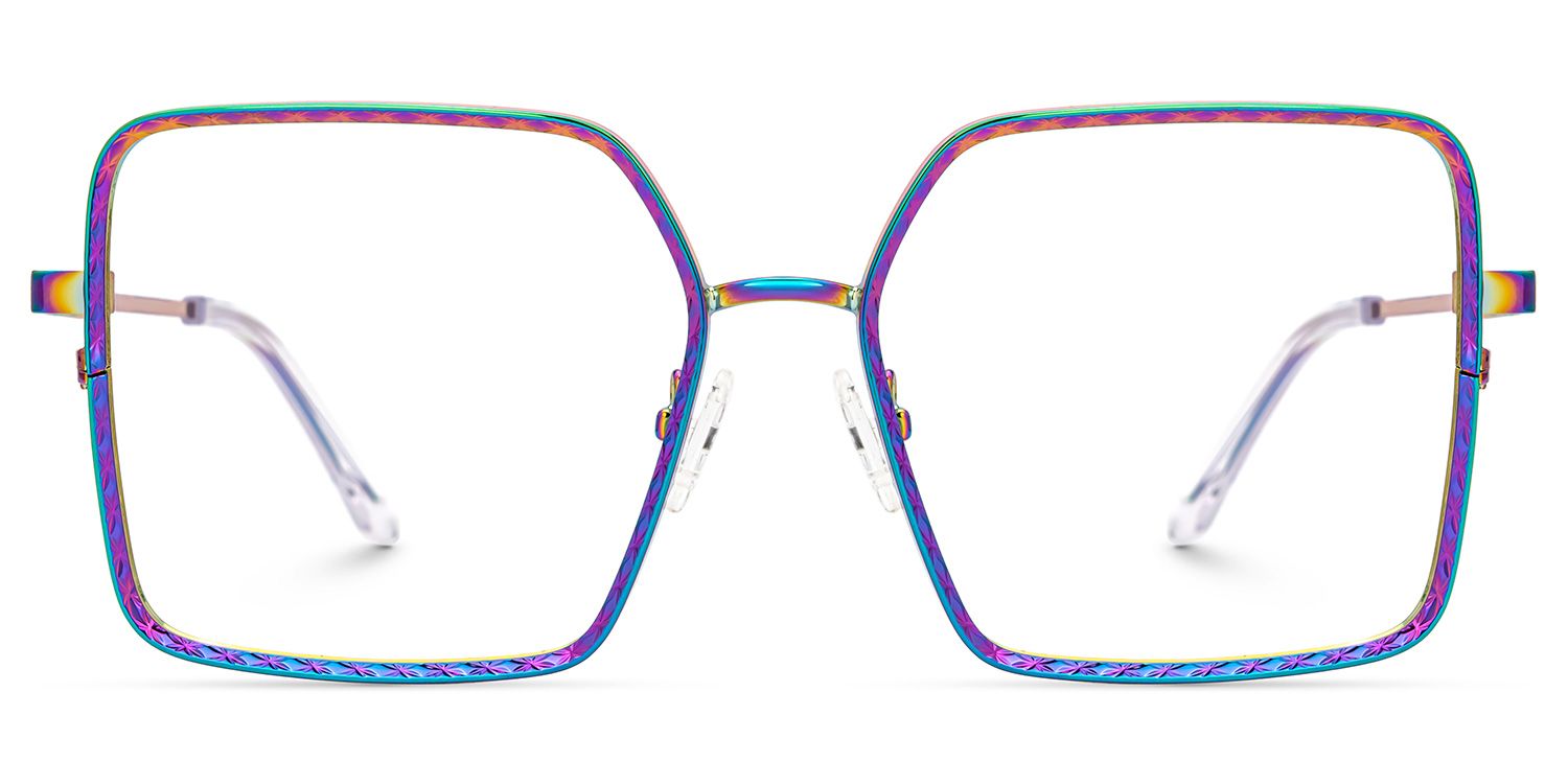 Square Toure Iridescent Frames Designer Glasses0