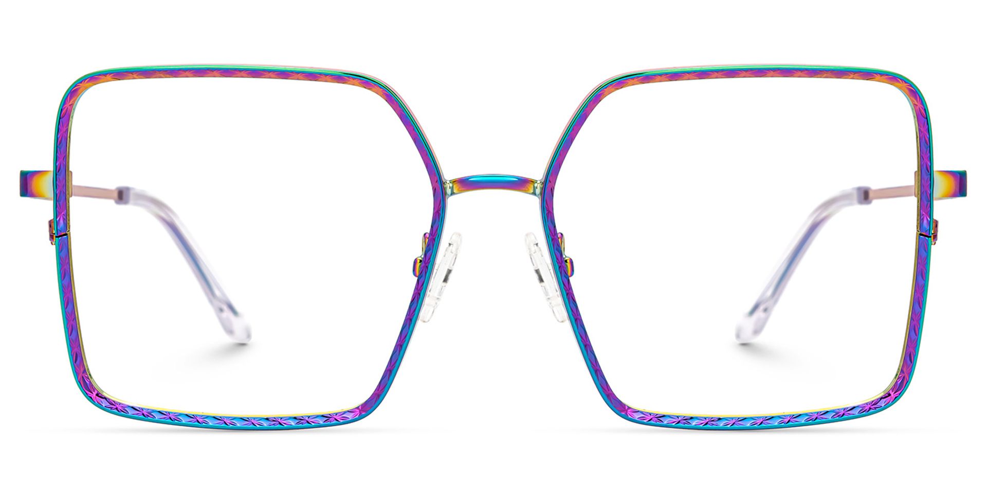 Square Toure Iridescent Frames Designer Glasses0