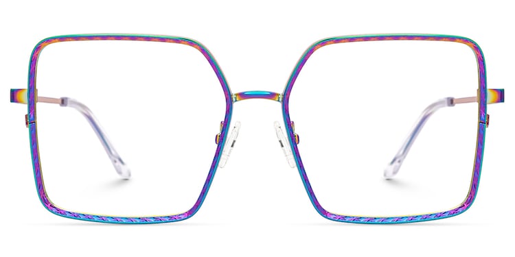 Toure Square Iridescent Glasses