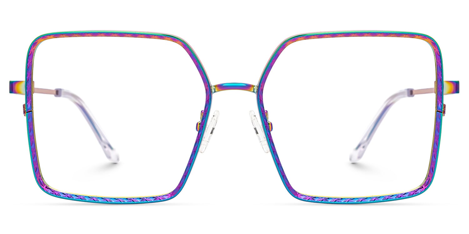 Toure Square Iridescent Glasses