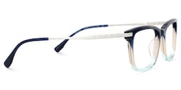 Zane Rectangle Blue Glasses3