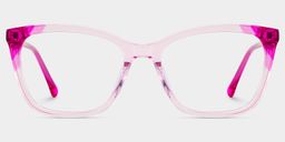 Juno Rectangle Pink Glasses1