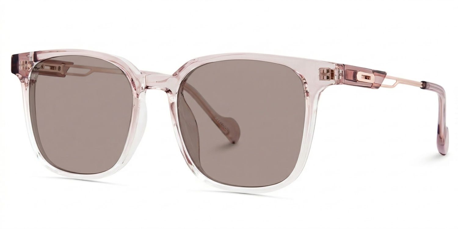 Chloe Pink Square Prescription Glasses | Zeelool2