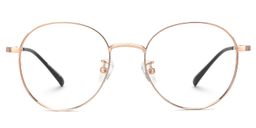 Ringstaff Round Rose-Gold Glasses0