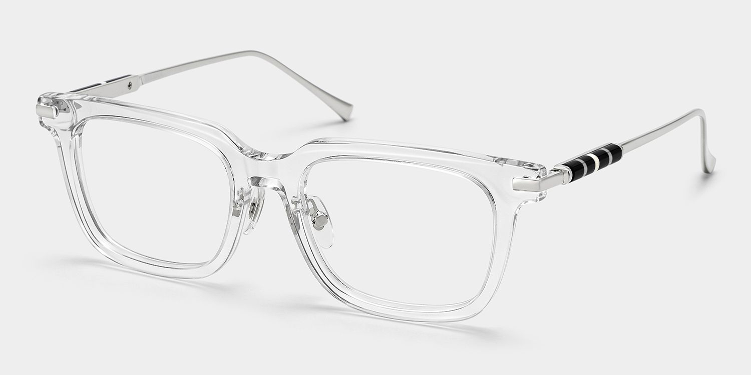 Rayne Clear Square Eyeglass Frame for Men | ZEELOOL3