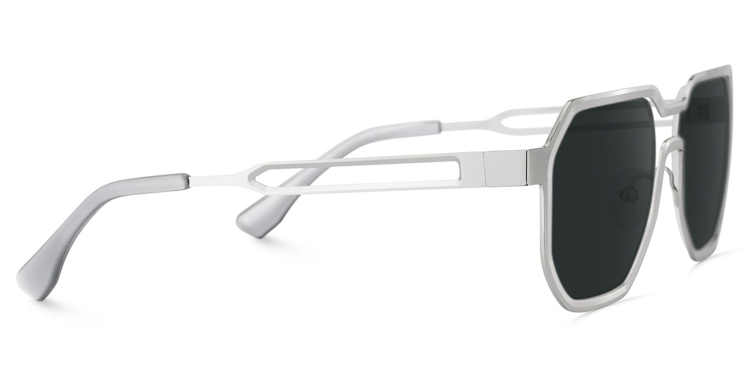 Hype Geometric Silver Glasses4
