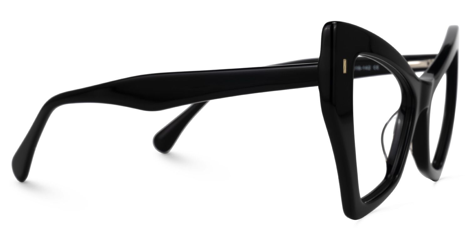Cateye Johnna Black Glasses deals -Zeelool Glasses2