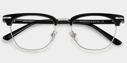 Capri Black Browline Glasses1
