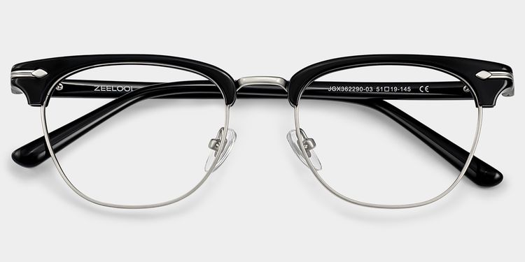 Capri Black Browline Glasses
