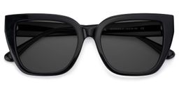 Tamarrah Cateye Black Sunglasses1