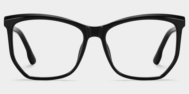 Libby Black Geometric Glasses