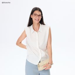Eliot Clear Pink Rectangle Glasses8